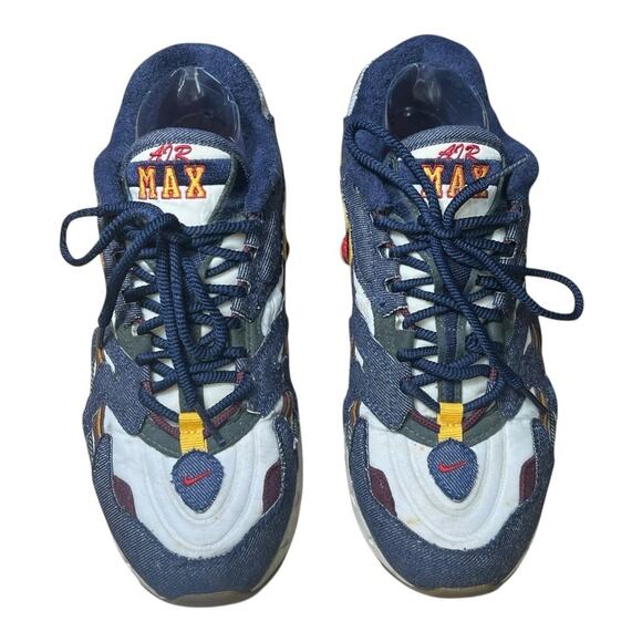 Nike Air Max 96 II QS Shoes Mens 9 Blackened Blue DJ6742-400 Sneakers - Picture 4 of 6